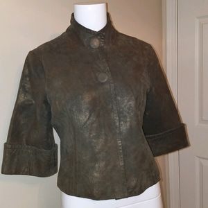Size Small Bronze Leather Cache Jacket (Mod)